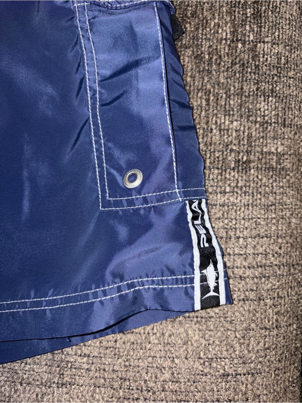 Navy Blue Black Fin Pelagic Swim Shorts Size 30 - Picture 6 of 11